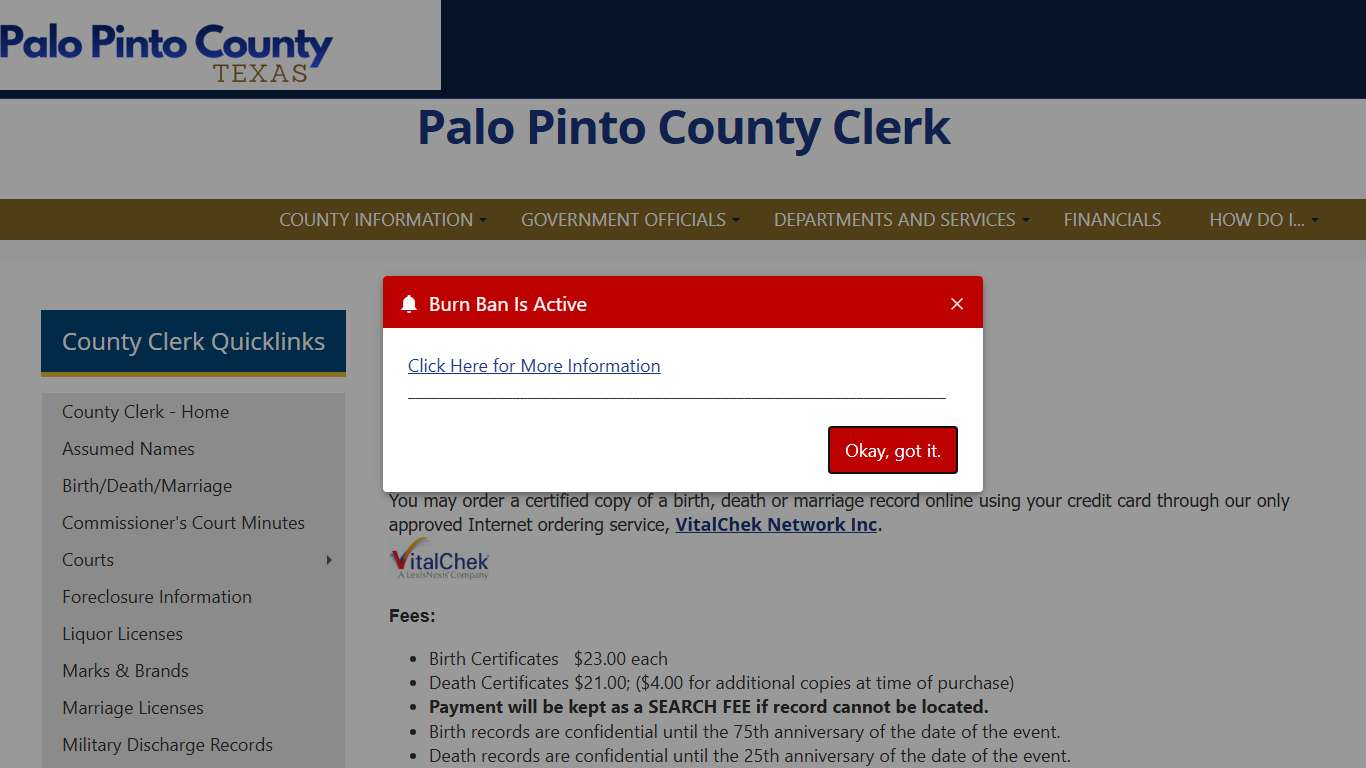 Palo Pinto County, Texas